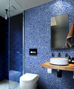 Gạch mosaic thủy tinh 48051 ốp nhà tắm