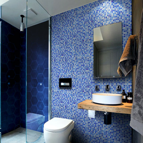 Gạch mosaic thủy tinh 48051 ốp nhà tắm