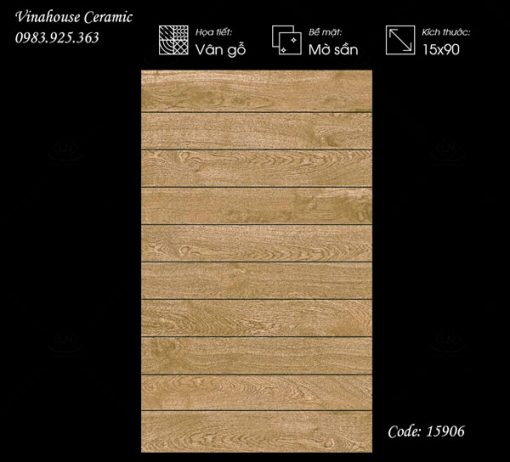 Gạch lát nền vân gỗ Viglacera GK15906