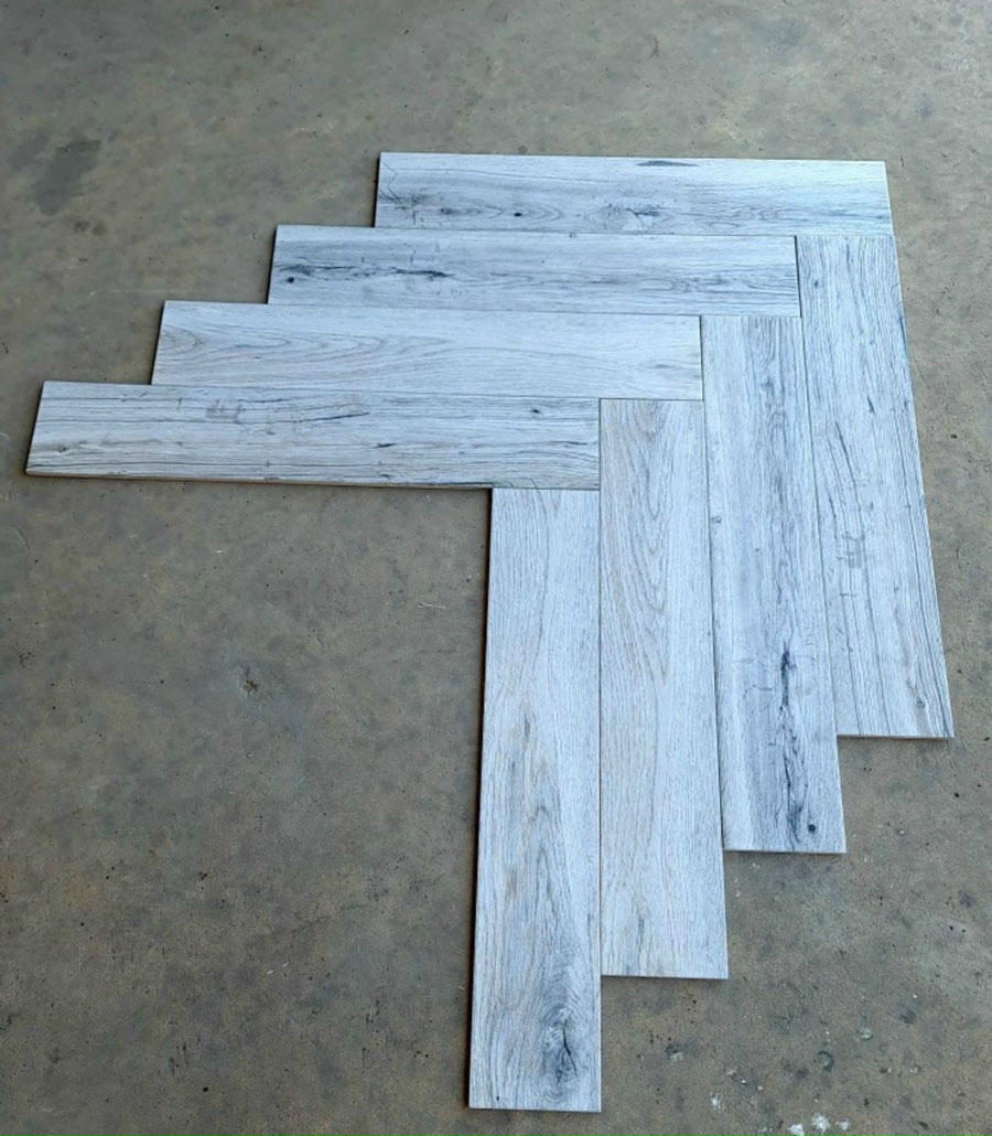 Gạch giả gỗ 15x90 màu xám trắng
