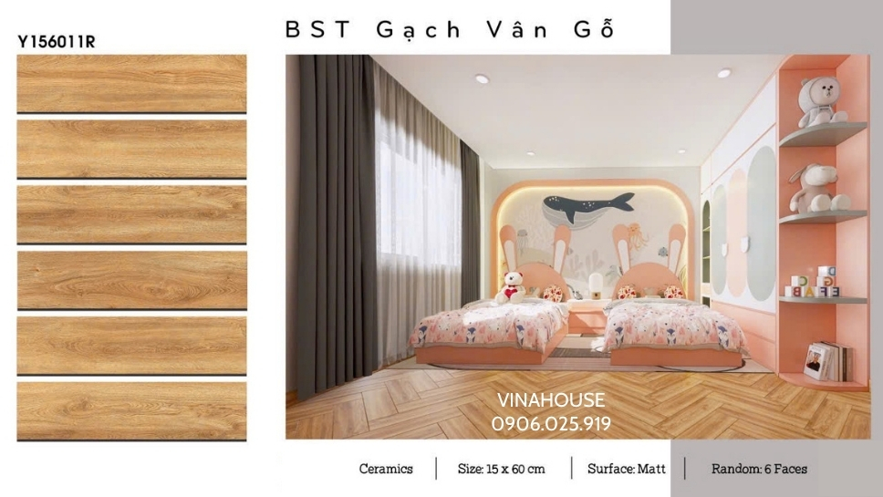 Gạch giả gỗ 15x60 Y156011R