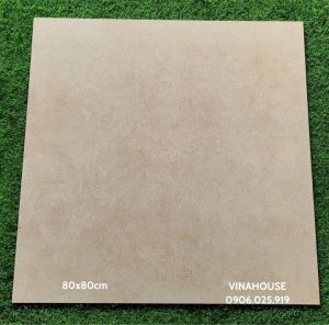 Gạch lát nền phòng gym 80x80 màu be MQ8808