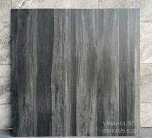 Gạch lát nền giả gỗ màu đen cho phòng gym