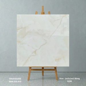 Gạch lát nền văn phòng khổ lớn 1m2x1m2 vân vàng ngọc