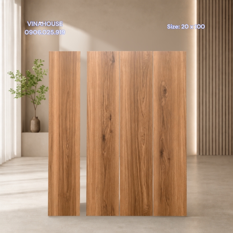 Gạch ốp lát vân gỗ 20x100 1123